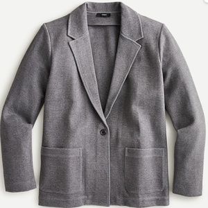 J Crew Ponte Knit Gray Blazer Small